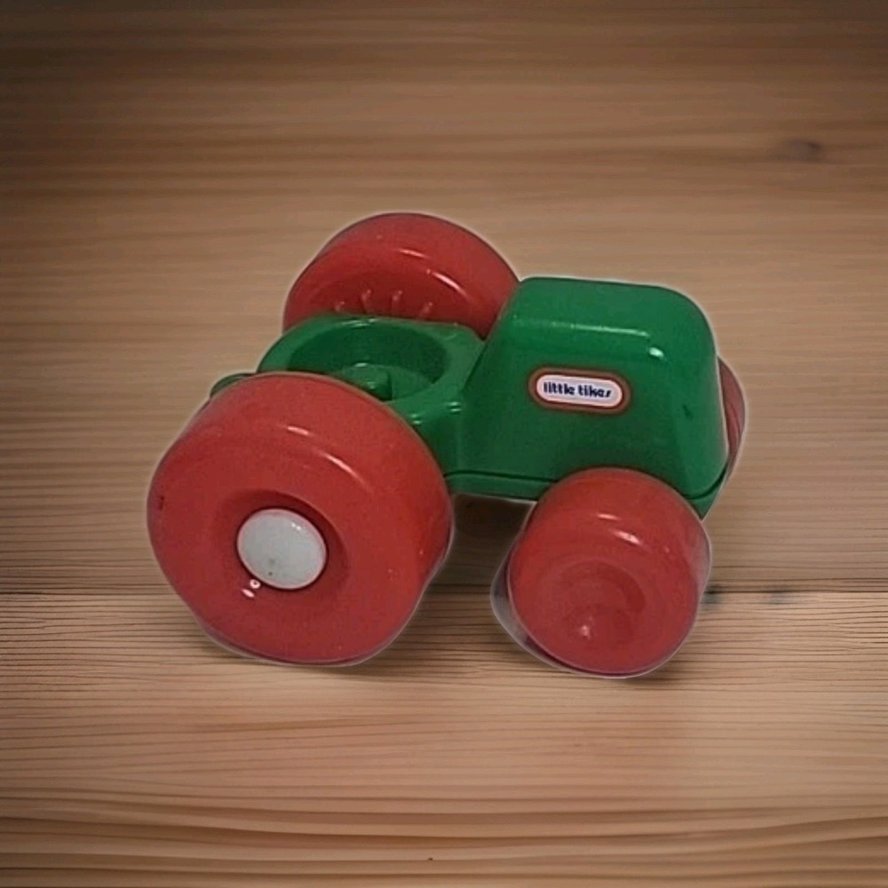 Little Tikes Vintage Green Tractor w/ Red Wheels VTG Single Prop Toy Toddle Tots